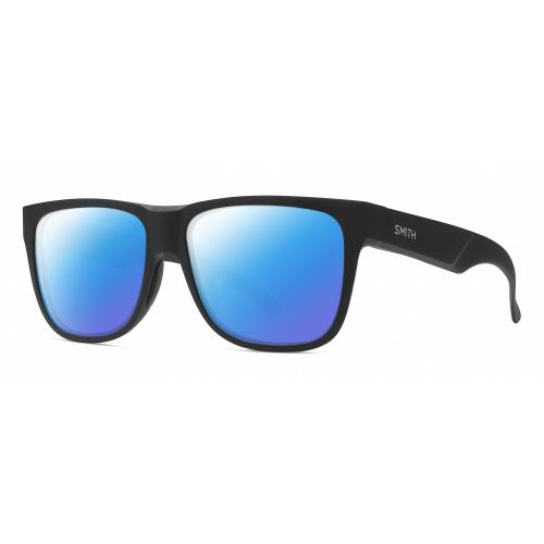 Smith Optics Lowdown 2 Unisex Polarized Sunglasses in Matte Black 55mm 4 Options Blue Mirror Polar