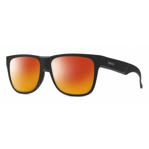 Smith Optics Lowdown 2 Unisex Polarized Sunglasses in Matte Black 55mm 4 Options Red Mirror Polar