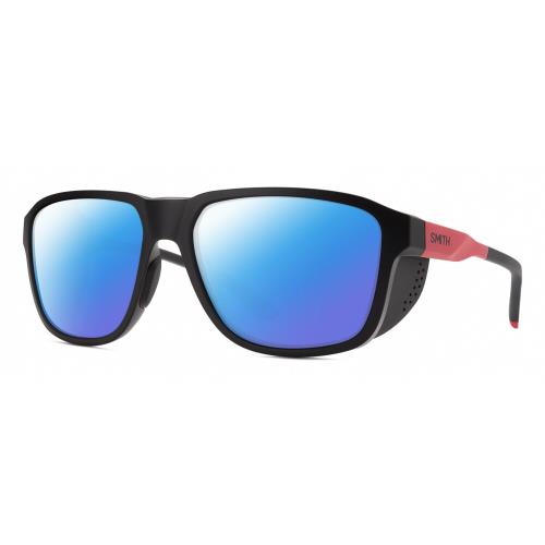 Smith Optics Embark Unisex Polarized Sunglasses Tnf Matte Black/horizon Red 58mm