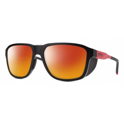 Smith Optics Embark Unisex Polarized Sunglasses Tnf Matte Black/horizon Red 58mm Red Mirror Polar