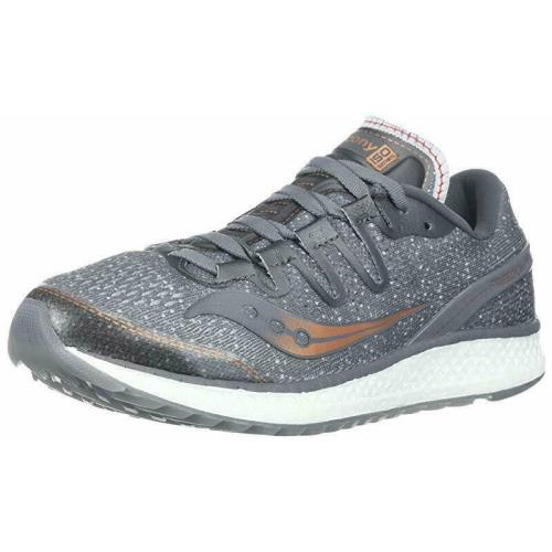Saucony Freedom Iso Women`s Running Shoes Grey/denim/copper Size 5 M - Grey / Denim / Copper