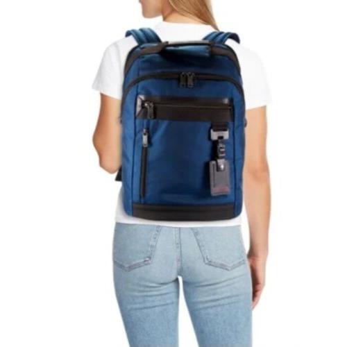 Tumi Bertona Backpack in Light Blue Tumi luggage Fash Brands