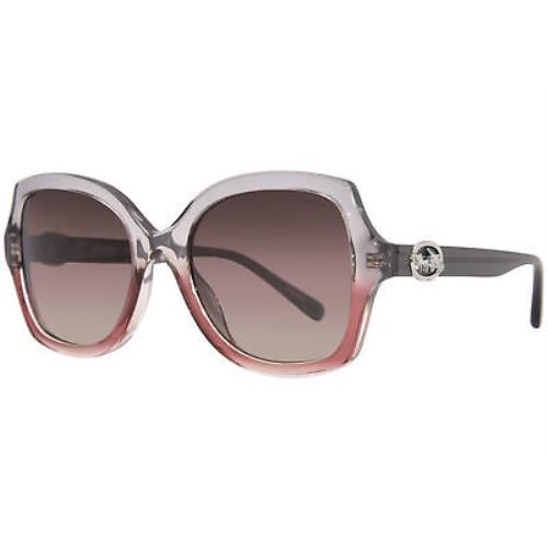 Coach Sunglasses HC8295 5620E2 Grey-burgundy Gradient/burgundy-grey Grad. 56mm