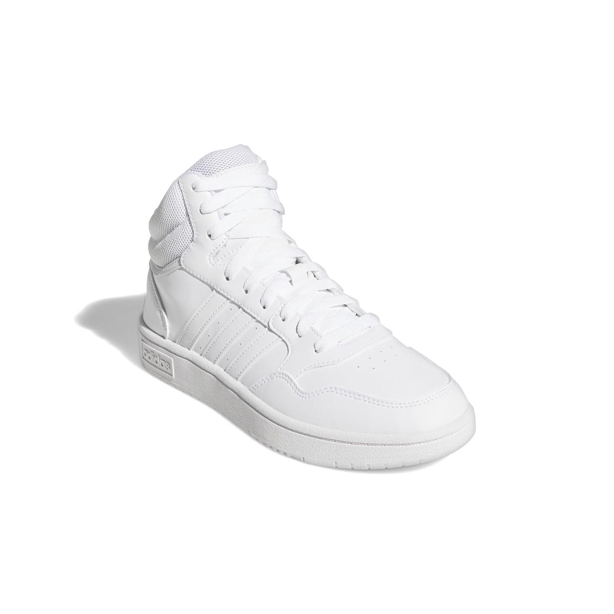 Woman`s Sneakers Athletic Shoes Adidas Originals Hoops 3.0 Mid White/White/Dash Grey