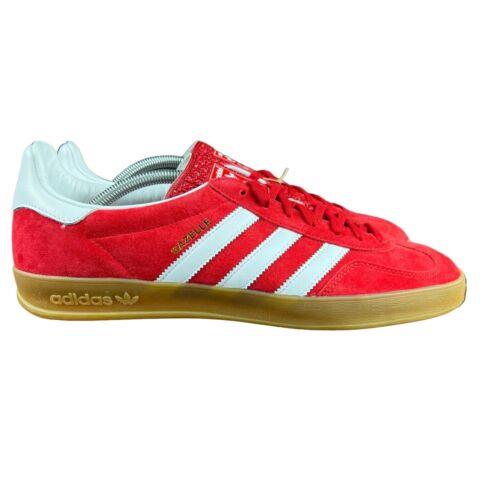 Adidas Gazelle Indoor Scarlet Red White Gum Suede Shoes H06261 Men`s Sz 11 - 13