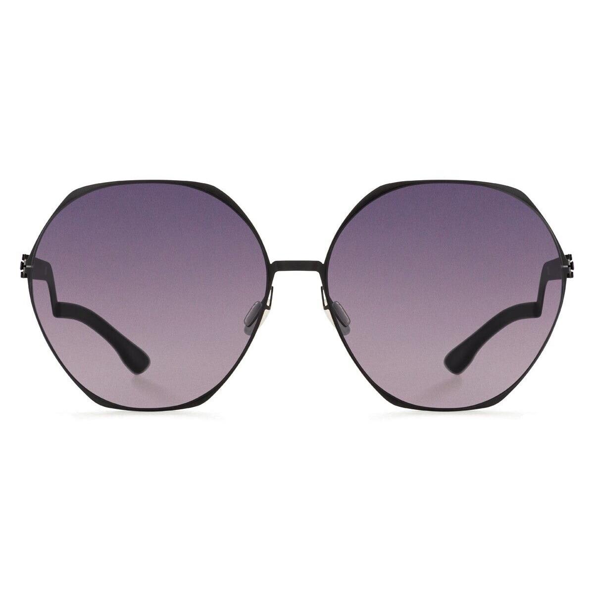 Ic Berlin Sunglasses Ku` Damm Black/gray For Women