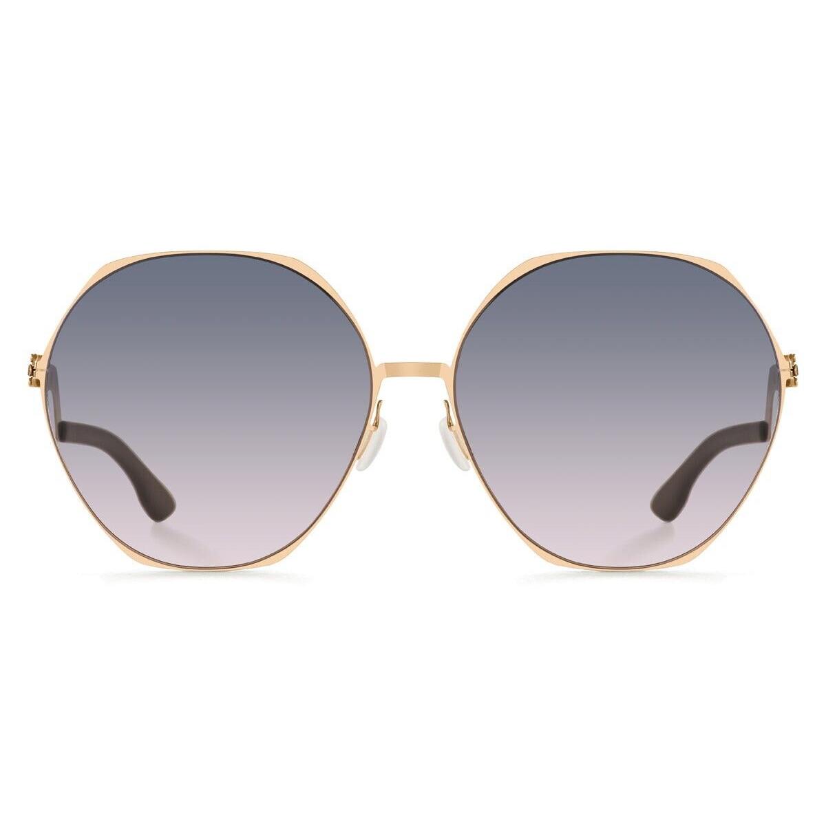 Ic Berlin Sunglasses Ku` Damm Rose Gold/gray For Women