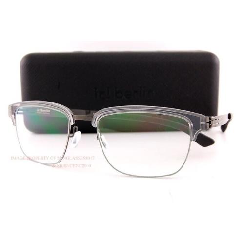ic Berlin Eyeglass Frames Ricky Y. Gun-metal-sky-grey For Men Women