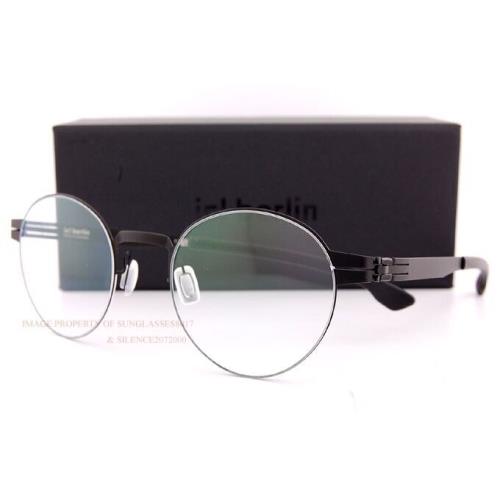 ic Berlin Eyeglass Frames Praphan P. Black 47mm