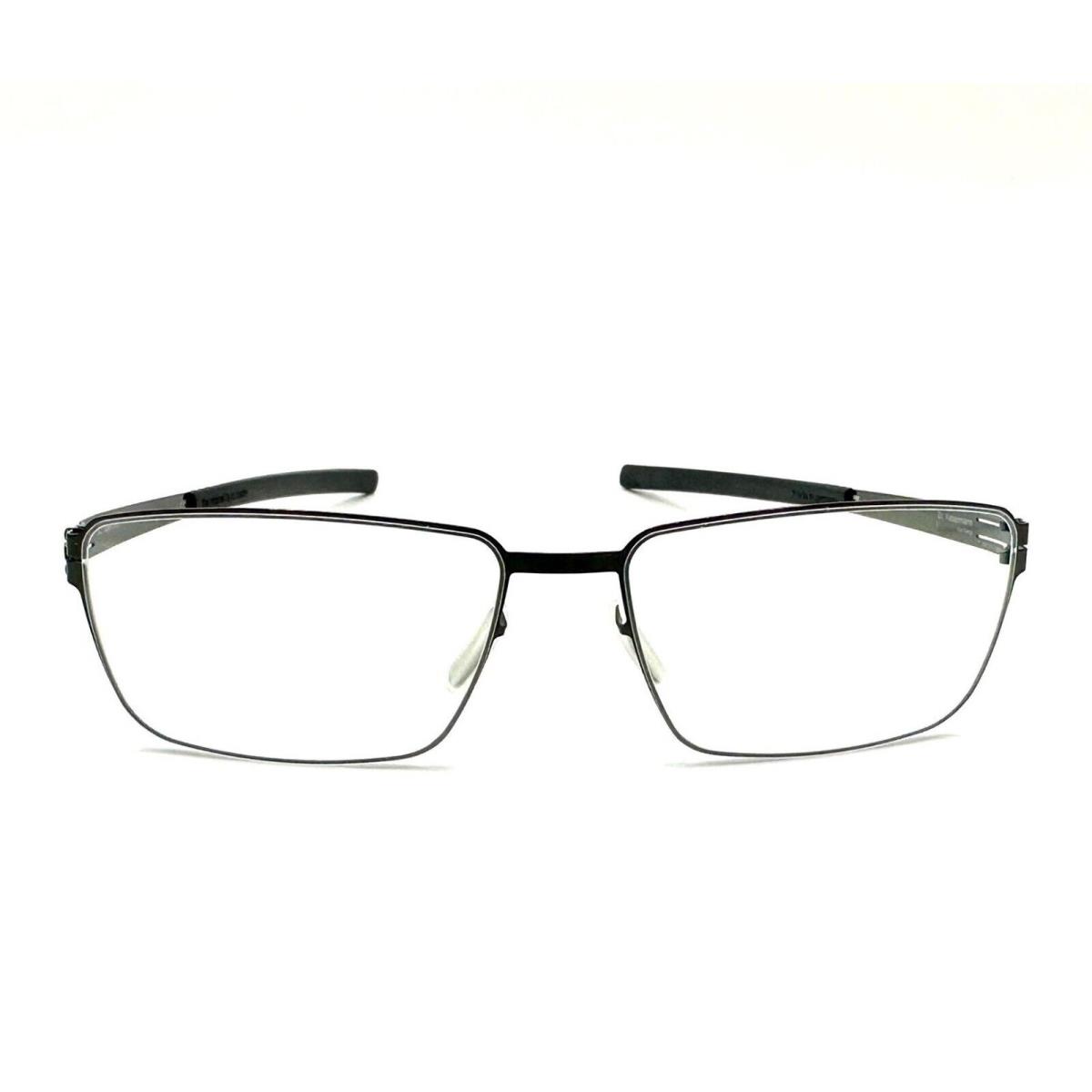 ic Berlin Dr. Kauermann Eyeglasses Gun-metal/black / Rx-clear/flex Lens 55mm