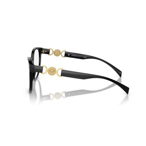 Versace 0VE3334F GB1 Black Cat Eye Women`s Eyeglasses