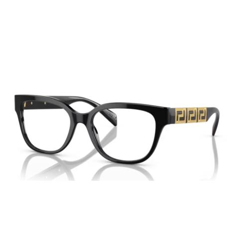 Versace 0VE3338 GB1 Black/ Clear Square 54 MM Women`s Eyeglasses