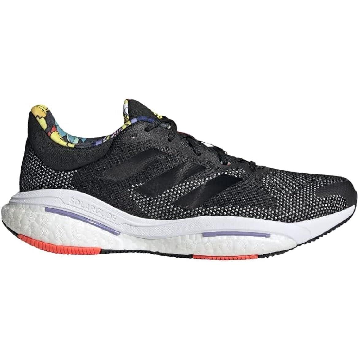 Adidas Solarglide 5 Shoes Men`s Black Size 14
