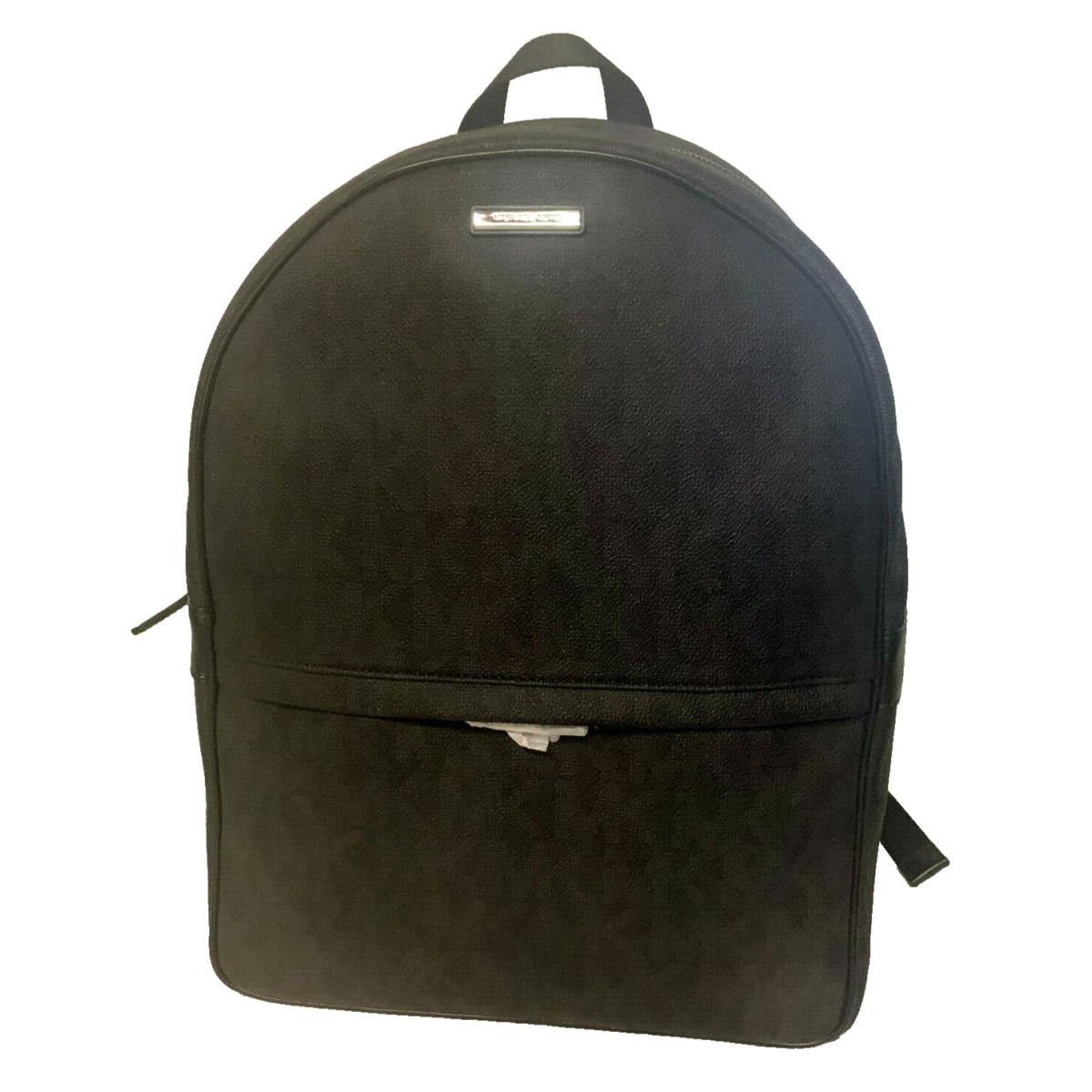 Michael Kors Jet Set Canvas MK Men`s Backpack-black 37T6SMNB3B