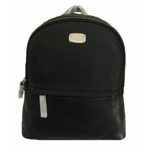 Michael Kors Kieran Large Pebble Leather Backpack/bag-black/silver
