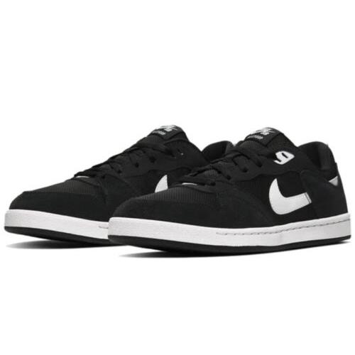 Men Nike Alleyoop SB Athletic Shoes Black White CJ0882-001 - Black/White