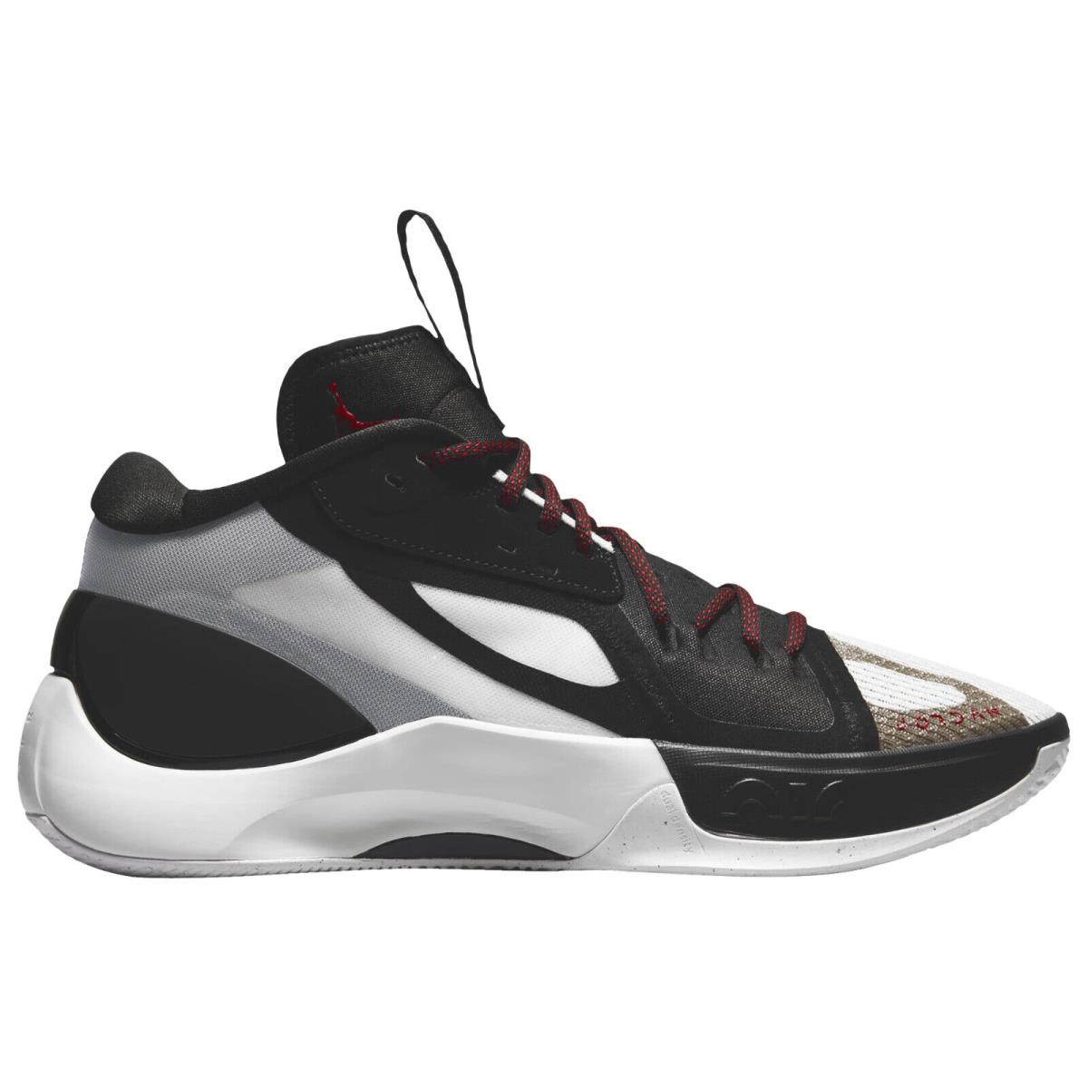 Air Jordan Zoom Separate Basketball Shoes 12 Men`s Nike Black White Ball - Black