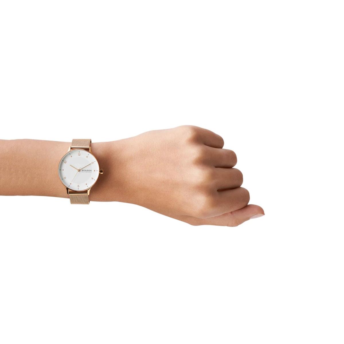 Skagen Kuppel Lille or Riis Lille Minimalist Women`s Watch with Stainless
