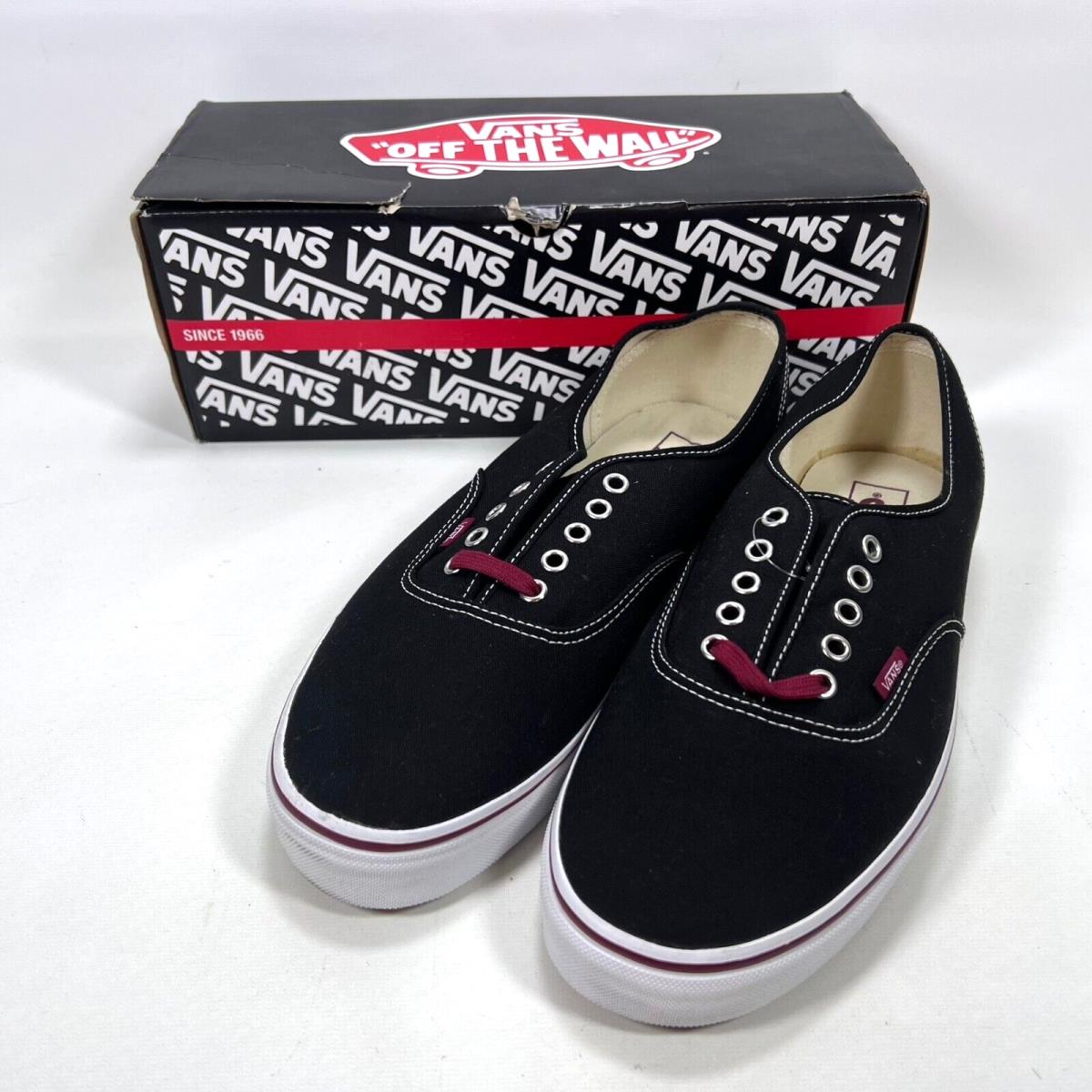 Vans Mens Skate Shoes Black Tawny Port VN0SCQ7YW Size US 12