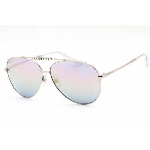 Swarovski Women`s Sunglasses Shiny Palladium Silver Aviator Frame SK0308 16Z