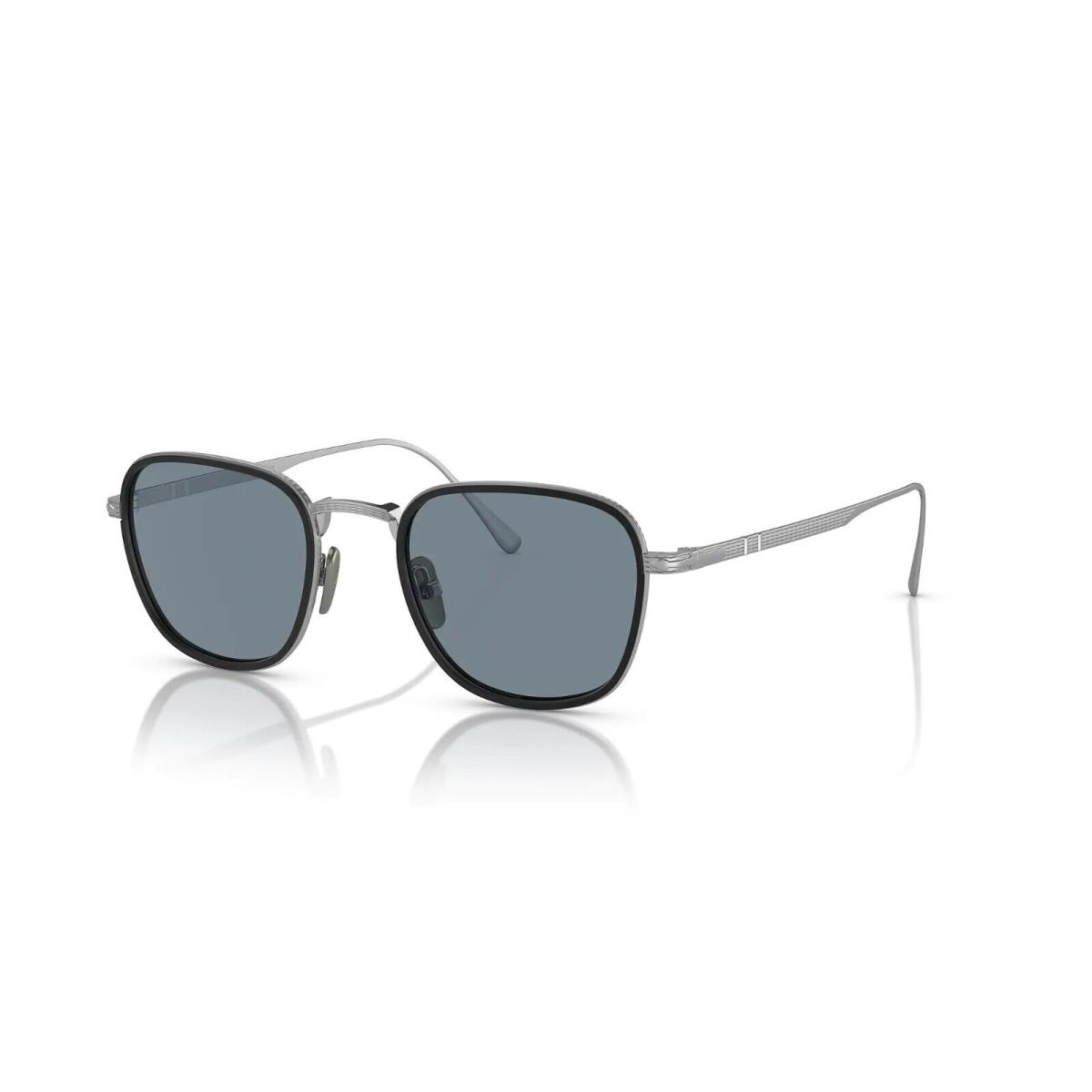 Persol PO 5007 ST 800656 Titanium Silver Black Sunglasses 47mm