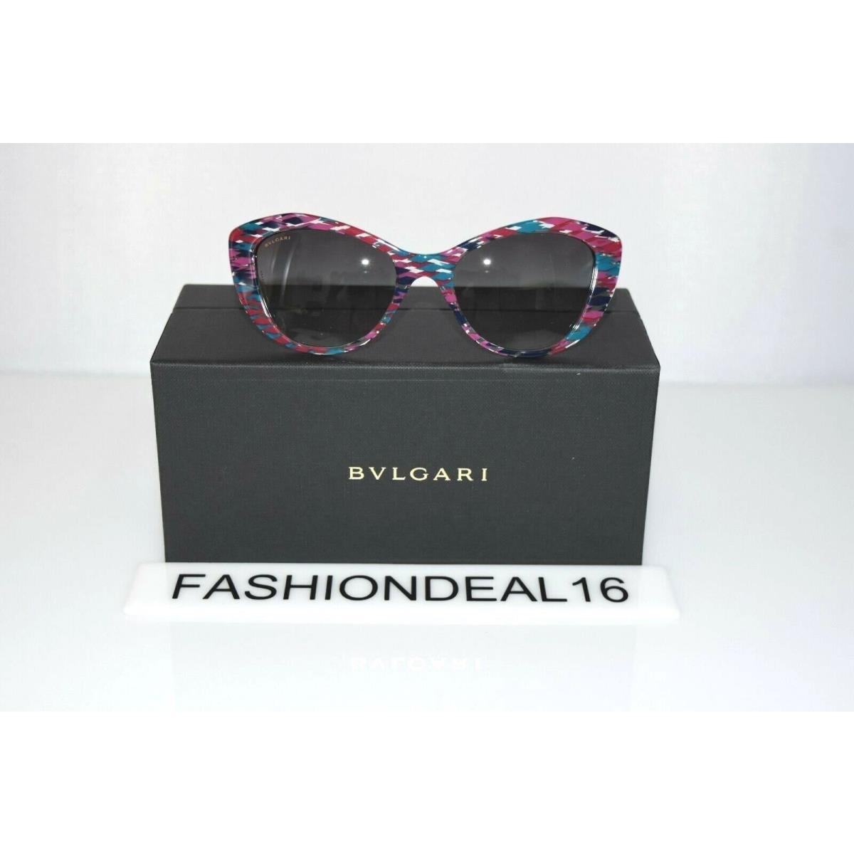 Bvlgari Multicolor Crystals Cat Eye 8168-B 5378/8G 53-19-140 Sunglasses