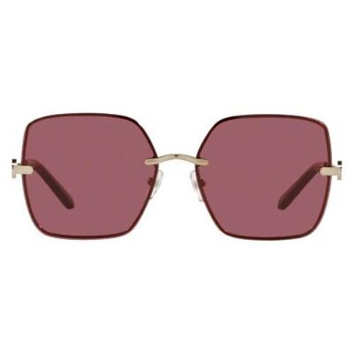 Tory Burch TY6080 Sunglasses Women Gold Geometric 58mm