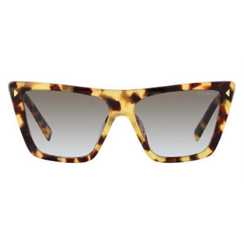 Prada PR Sunglasses Medium Tortoise / Gray Gradient 55mm