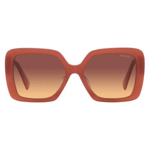 Miu Miu MU Sunglasses Cognac Opal / Orange Gradient Violet