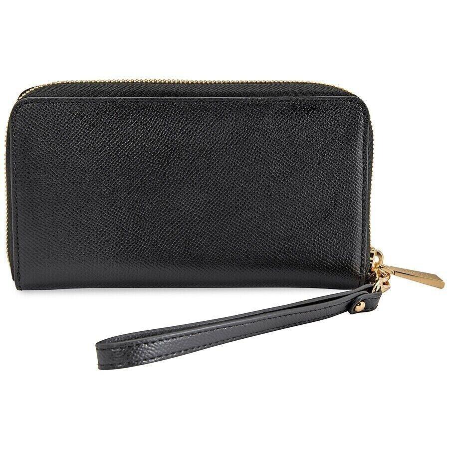 Michael Kors Travel Phone Multifunction Large Wristlet Wallet Black