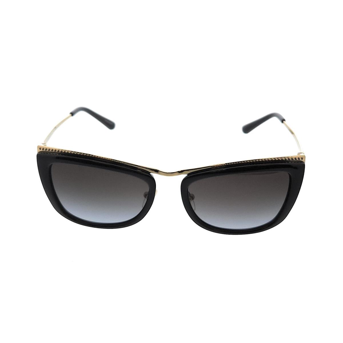 Michael Kors 0MK1064 10148G Zaria Light Gold- Black Cat Eye Sunglasses