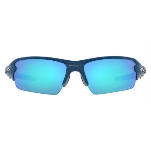 Oakley Flak 2.0 (a) OO9271 Flak 2.0 A OO9271 Sunglasses Men Rectangle 61mm - Frame: Matte Poseidon / Prizm Sapphire Polarized Mirrored, Lens: Prizm Sapphire Polarized Mirrored