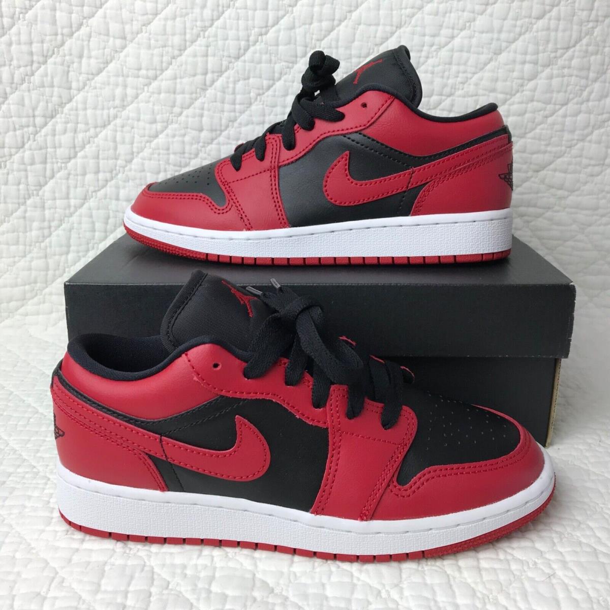 Nike Air Jordan 1 Low GS Shoes Youth SZ 4.5Y Reverse Bred 553560-606