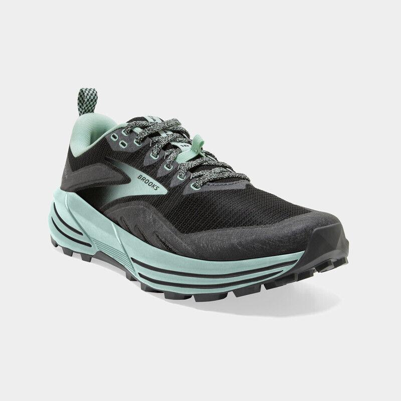Women Brooks 120363 049 Cascadia 16 Trail Running Black/green Shoes