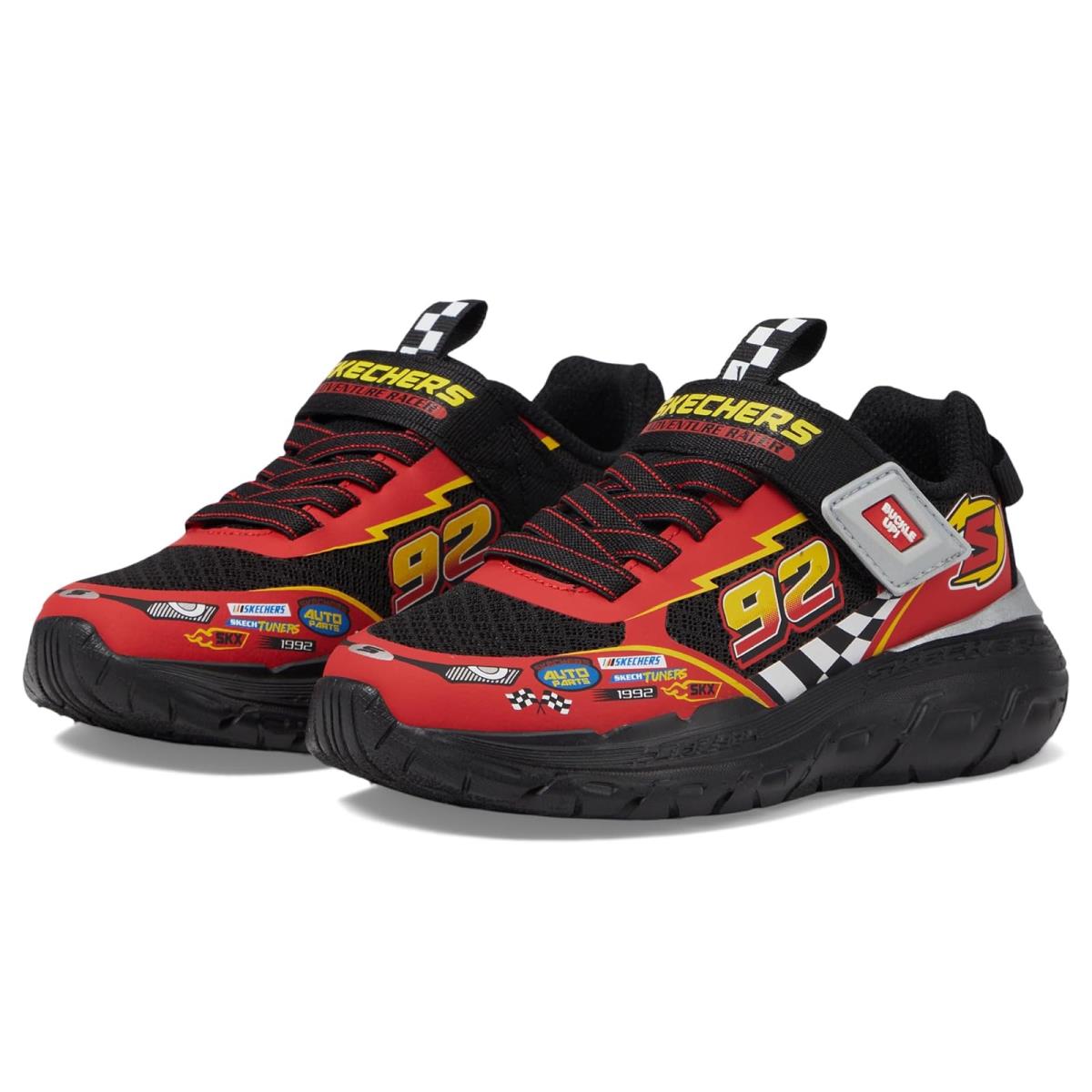 Boy`s Shoes Skechers Kids Skech Tracks 402303L Little Kid/big Kid Black/Red