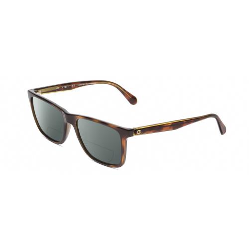 Guess GU6935 Unisex Polarized Bifocal Sunglasses in Tortoise Havana Green 55mm