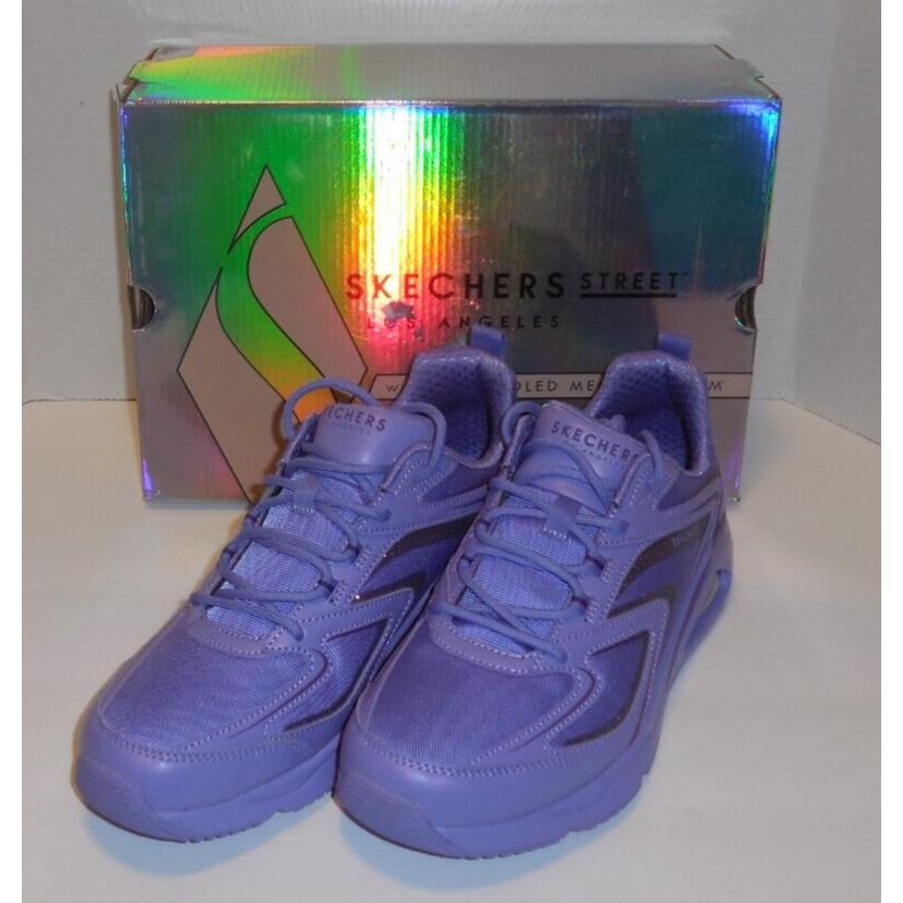 Skechers Tres-air Uno Glimmer Trimmer Shoes Sneakers Womens 10 Purple 177429