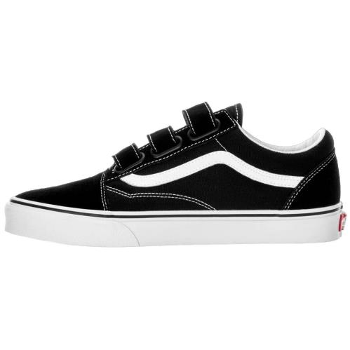 Vans Old Skool V Unisex Sneakers Mens Womens Suede Canvas Shoes Black/True White