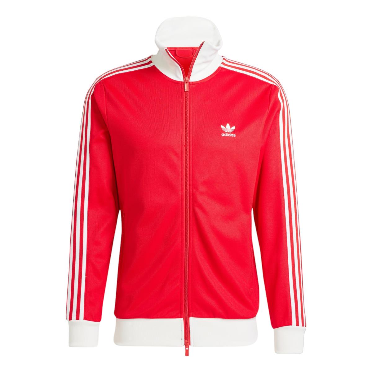 Men`s Adidas Originals Adicolor Classics Beckenbauer Jacket Pants Track Suit Red