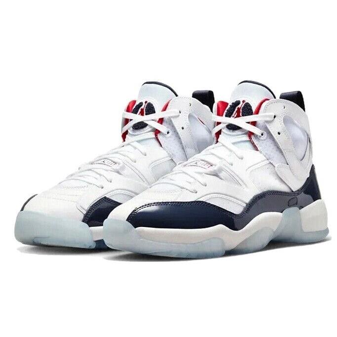 Nike Air Jordan Jumpman Two 2 Trey White Blue Usa Basketball Athletic Shoes