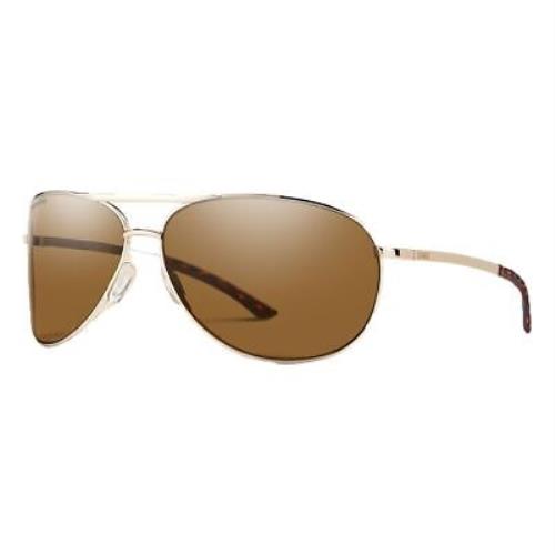 Smith Optics Serpico 2 Sunglasses Gold Frame w/ Chromapop Polarized Brown Lense