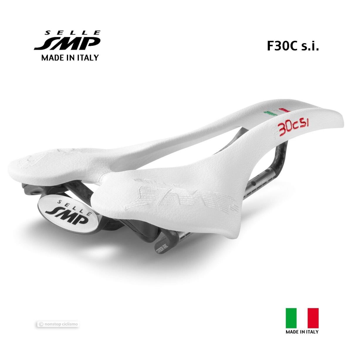 Selle Smp F30Csi Carbon Saddle : White - Made IN Italy