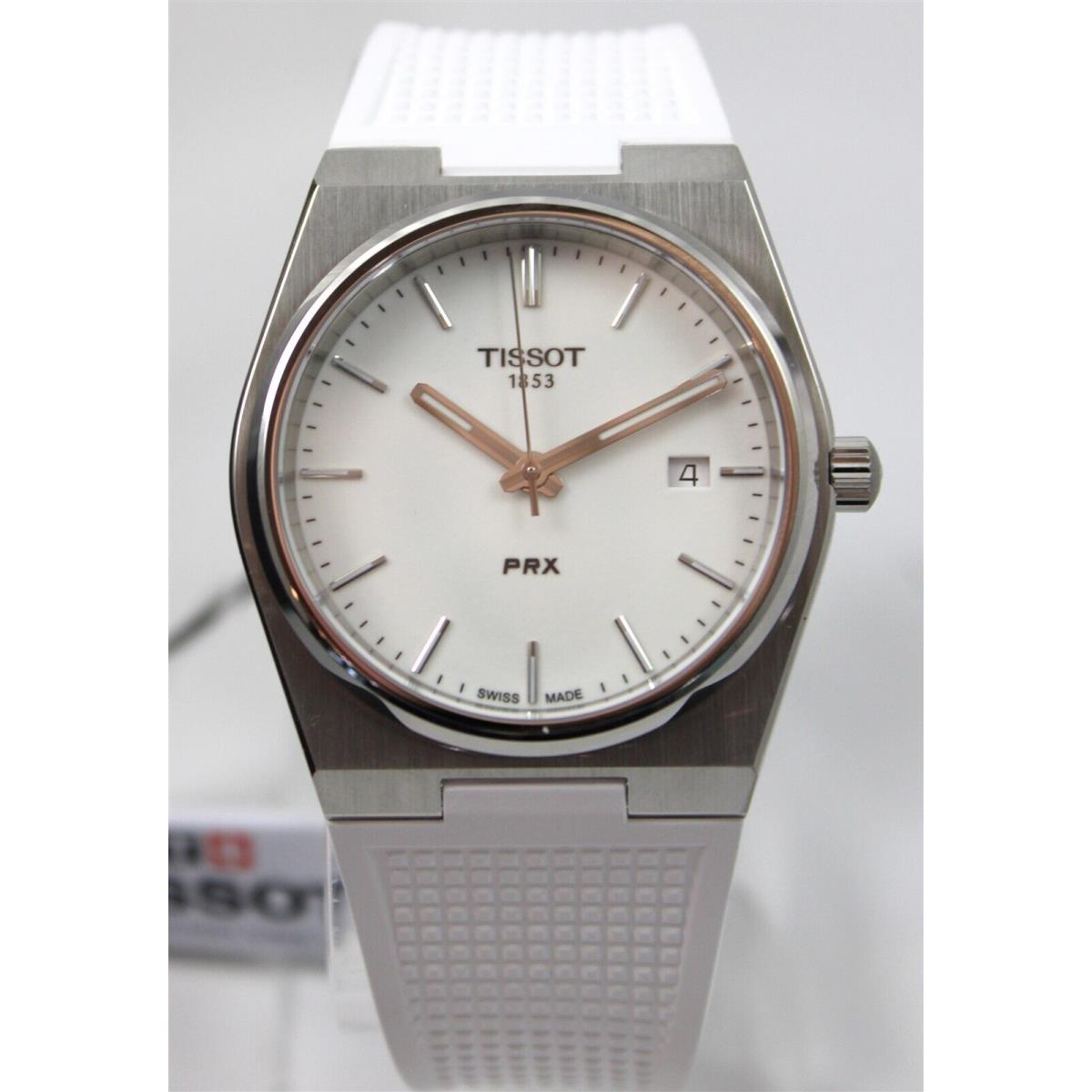 Tissot Prx T-classic White Dial Quartz T137.410.17.011.00 Stainless Watch