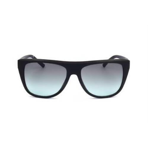 Sunglasses Dkny DK537S Matte Black/lt Blue Gradient Size 56