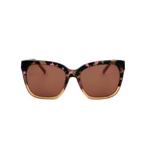 Sunglasses Dkny DK534S Crystal Amber/plum/bk Tortoise Size 56 - Frame: