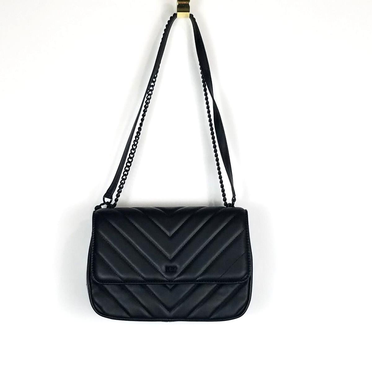 Dkny Veronica Shoulder Bag Large Quilted Black Puffy Crossbody Purse
