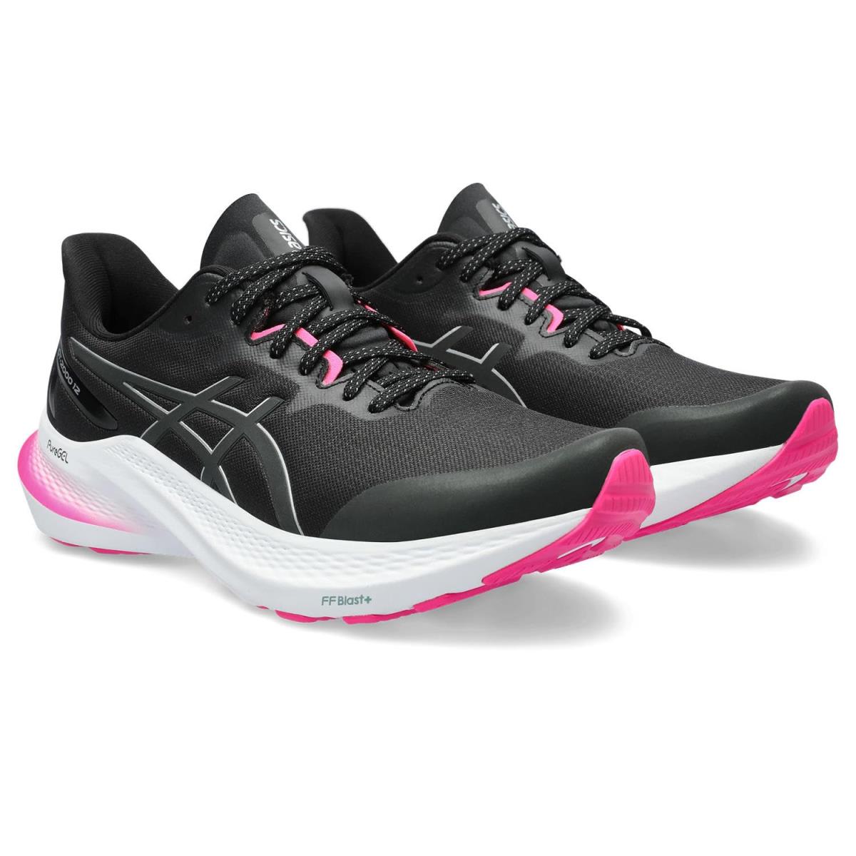 Woman`s Sneakers Athletic Shoes Asics GT-2000 12 Lite-show Black/Pure Silver