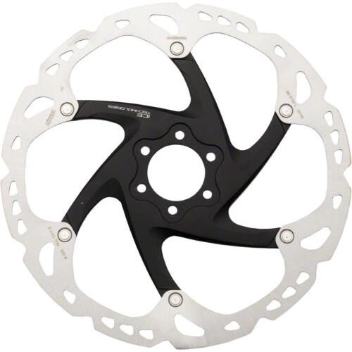 Shimano Deore XT SM-RT86-L Disc Brake Rotor - 203mm 6-Bolt Silver/black