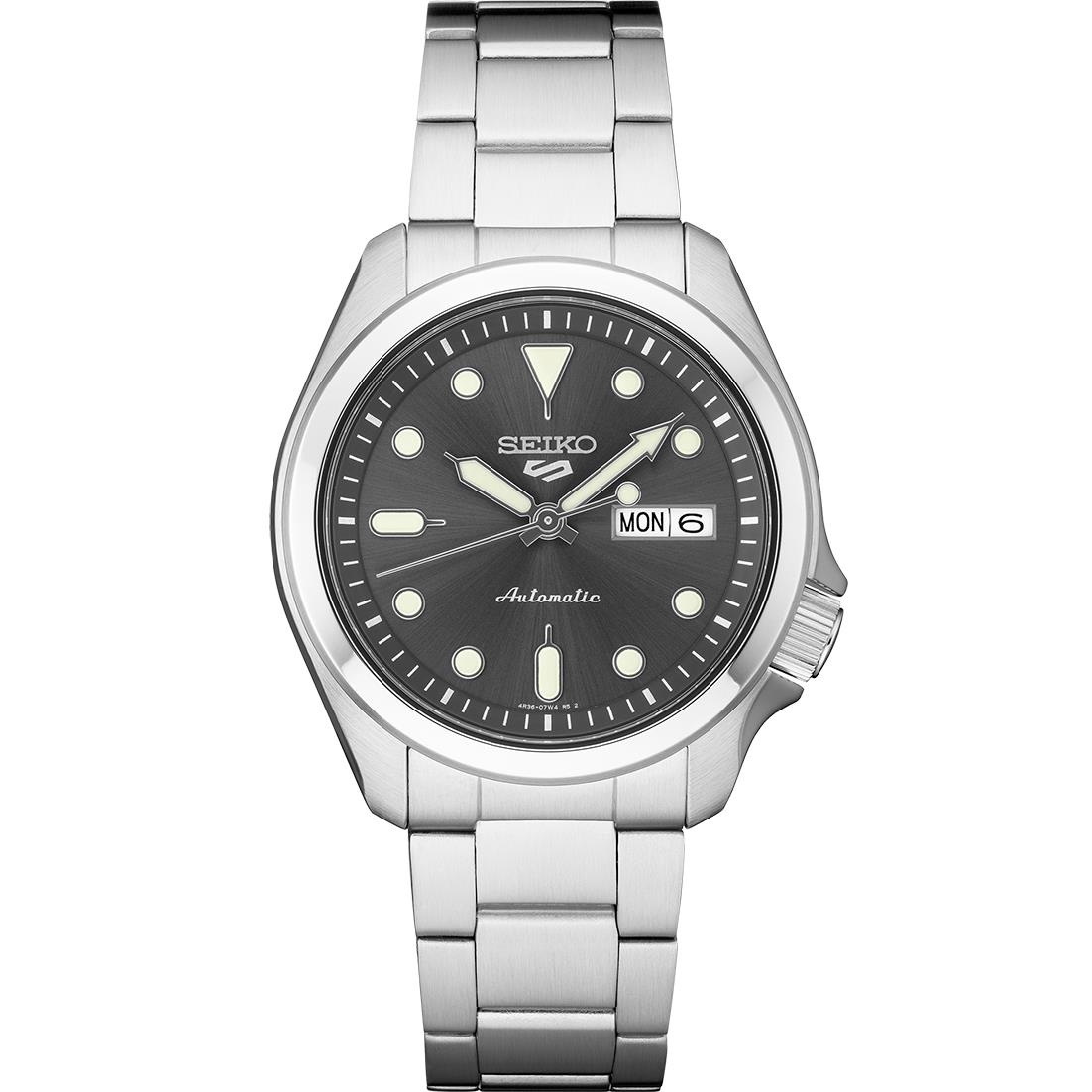 Seiko 5 Sports Automatic Men`s Watch Anthracite SRPE51