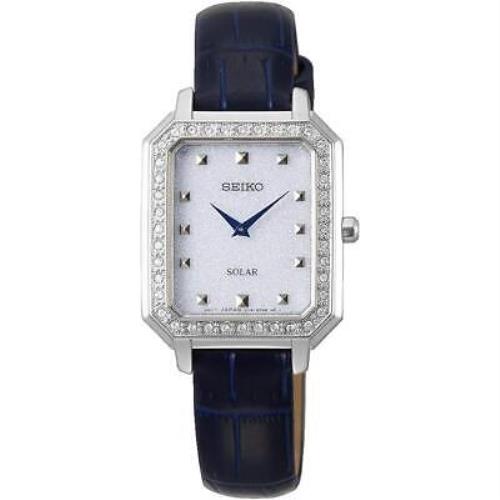 Seiko SUP429P1 Conceptual Solar Quartz Diamond Silver Dial Ladies Watch